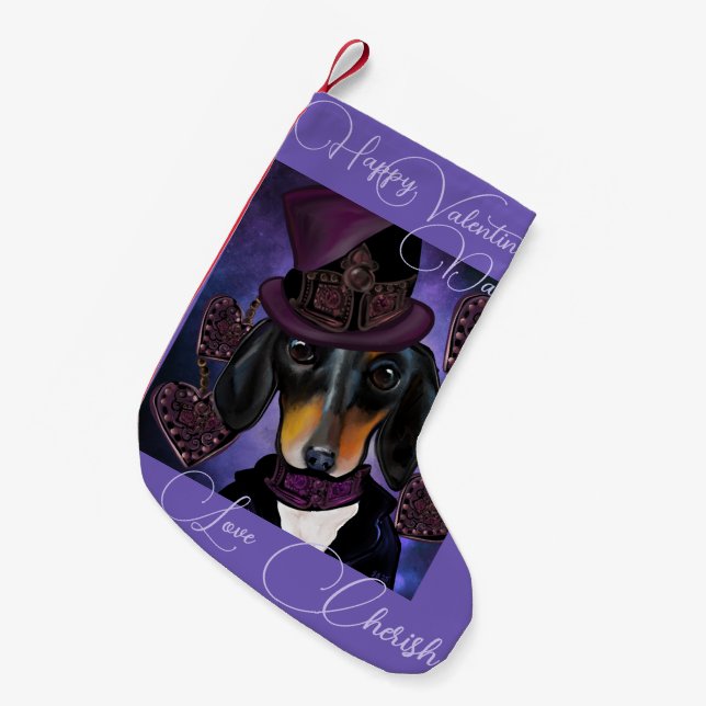 PETITE CHAUSSETTE DE NOËL BÂTIMENT STEAMPUNK (Devant (Accrochage))