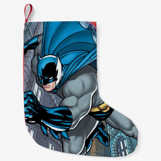 Petite Chaussette De Noël Batman Leaps - Bras en avant (Devant)