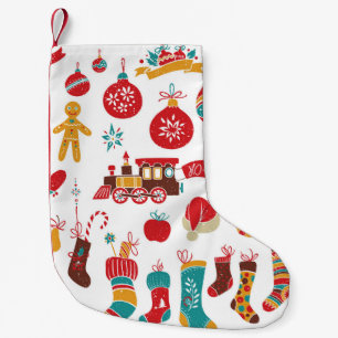 Petite Chaussette De Noël Baubles de Noël : Snowy Vintage Set.