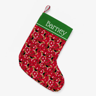 Petite Chaussette De Noël Beagles à Santa Hats Noël Motif de vacances