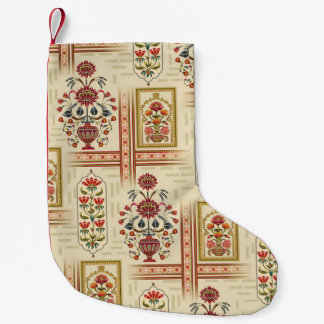 Petite Chaussette De Noël Beau motif de fleur moghole sans couture avec moti