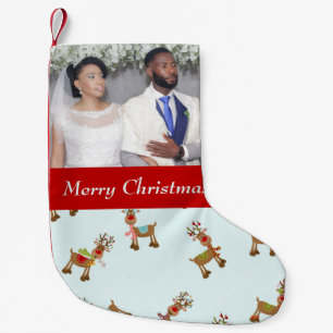 Petite Chaussette De Noël Beau renne de Noël Mariage