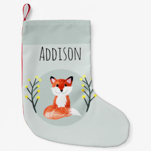 Petite Chaussette De Noël Bébés garçons mignons Forêt Bois Fox Enfants