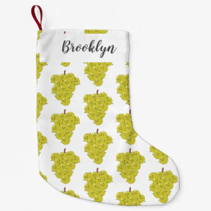 Petite Chaussette De Noël Belle bande de raisins amusante illustration