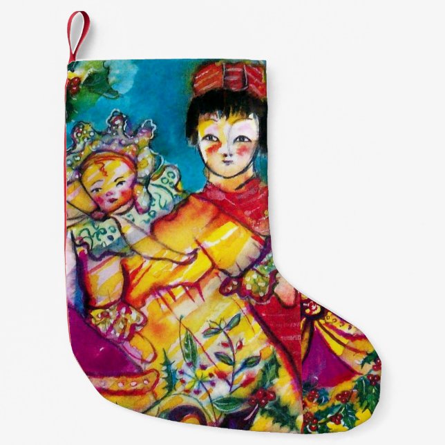 PETITE CHAUSSETTE DE NOËL BELLES POUDRES ANCIENNES (Devant)