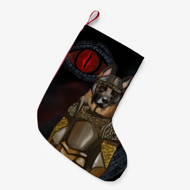 Petite Chaussette De Noël Berger Allemand             (Devant (Accrochage))