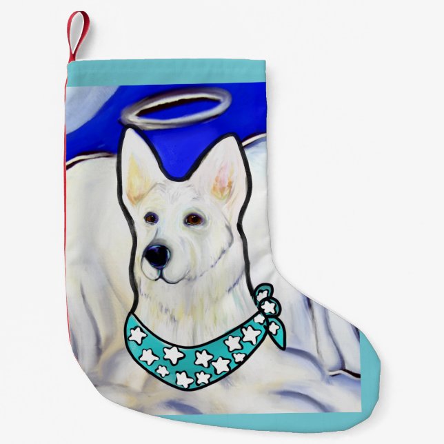 Petite Chaussette De Noël Berger Blanc Allemand (Devant)