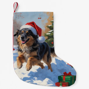 Petite Chaussette De Noël Berger d'Anatolie Fête de Noël sous la Neige