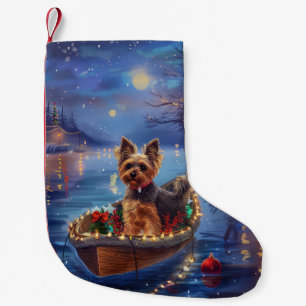 Petite Chaussette De Noël Biewer Terrier Noël Festive Voyage
