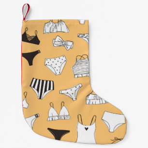 Petite Chaussette De Noël Bikini tropical : Motif d'été à main