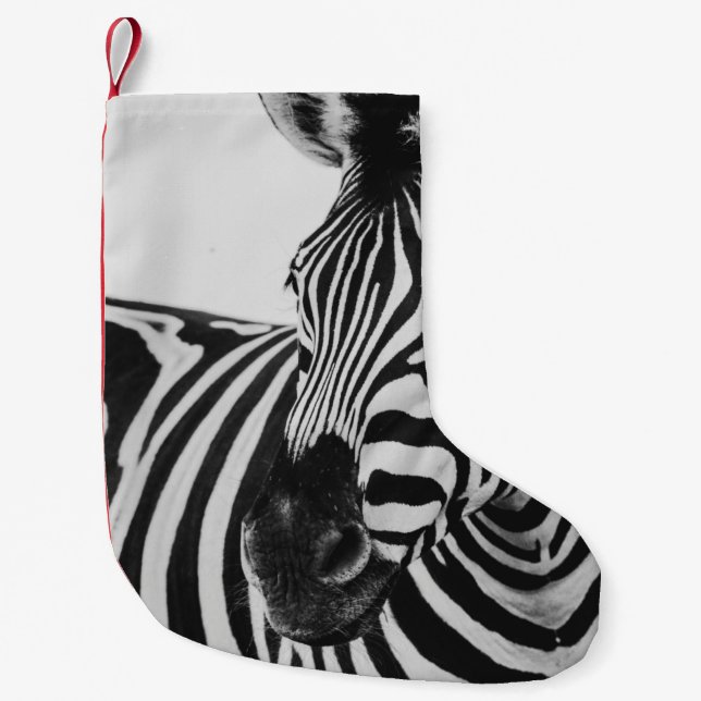 PETITE CHAUSSETTE DE NOËL BLACK AND WHITE ZEBRA (Devant)