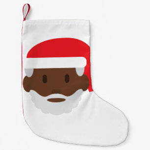Petite Chaussette De Noël black santa claus emoji xmas stockage de noël