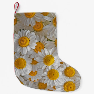 Petite Chaussette De Noël Blancs : Beau Arrière - plan Floral