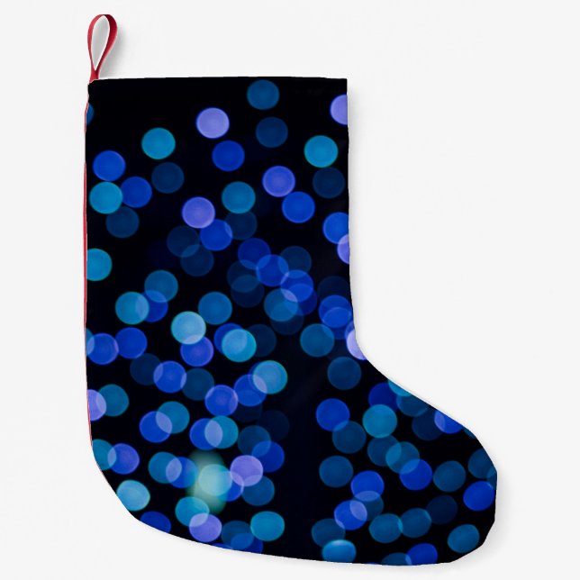 Petite Chaussette De Noël Bleu bokee clair (Devant)