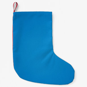 Petite Chaussette De Noël Bleu clair avec texture granuleuse