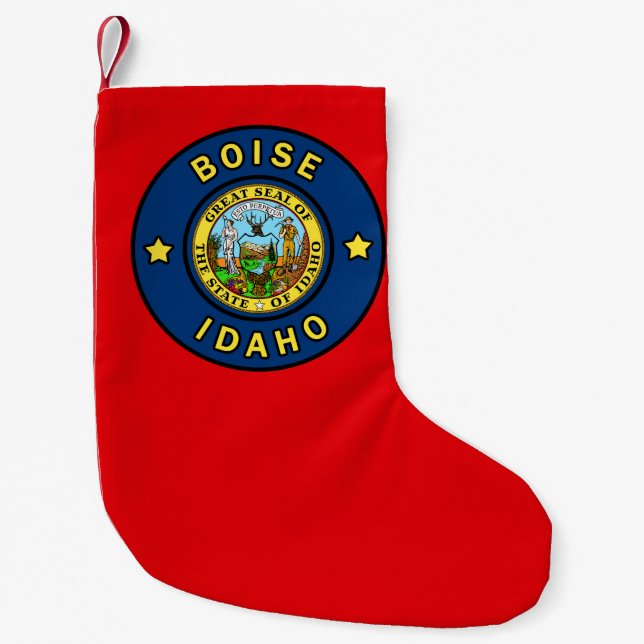 Petite Chaussette De Noël Boise Idaho (Devant)