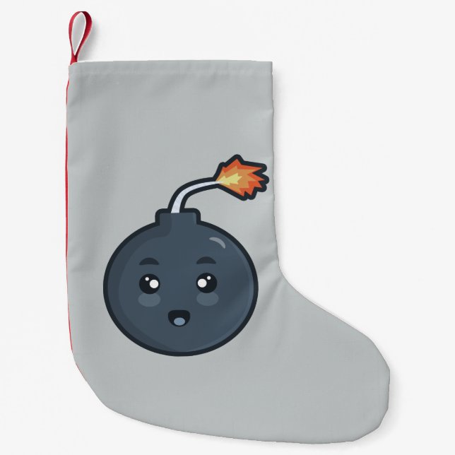 Petite Chaussette De Noël Bombe de Kawaii (Devant)