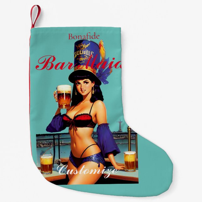 Petite Chaussette De Noël Bonafide barre serveuse Thunder_Cove (Devant)