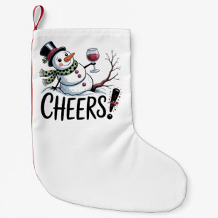 Petite Chaussette De Noël Bonhomme de neige de cuisine de joyeux Noël Cuisin
