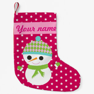Petite Chaussette De Noël Bonhomme de neige de Noël