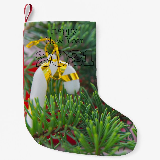 Petite Chaussette De Noël Bonne année (Devant)