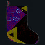 Petite Chaussette De Noël Bonne Hanoukka Star de David menorah Dreidel Slipp<br><div class="desc">Heureux Hanoukka Star de David menorah Dreidel SlipperyJoe's artistique Célébration bougies Hébreu juif Chanoukah cadeaux décorations religion judaïsme</div>