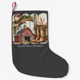 Petite Chaussette De Noël Bottes de cowgirl occidentales rétro de petite vil