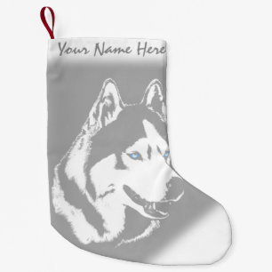 Petite Chaussette De Noël Bouchon de Noël Husky Stocking Chien personnalisé
