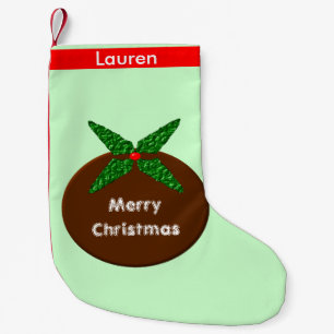 Petite Chaussette De Noël Boudin de Noël personnalisé Stocking de Noël