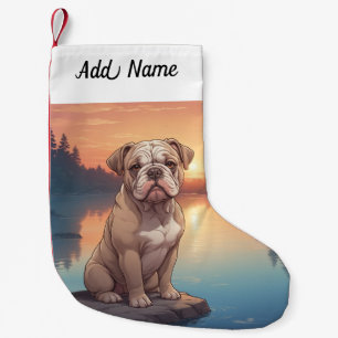 Petite Chaussette De Noël Bouledogue