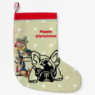 Petite Chaussette De Noël Bouledogue français Noël Bulldog français