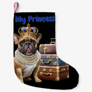 Petite Chaussette De Noël Bouledogue français Princess French Bulldog