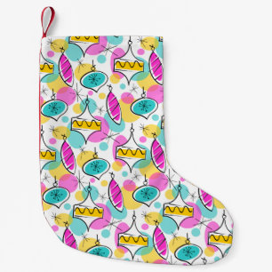 Petite Chaussette De Noël Boules de Noël Rétro Arbre Multi rouge dos
