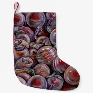 Petite Chaussette De Noël Boules de Noël rouges