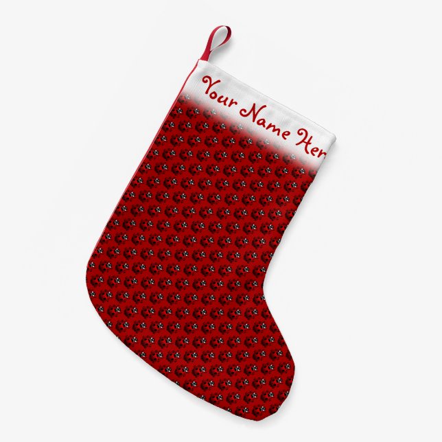 Petite Chaussette De Noël Boutique de Noël Ladybug personnalisée (Devant (Accrochage))