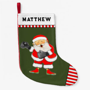 Petite Chaussette De Noël Boxeur Boxe
