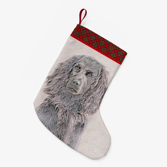 Petite Chaussette De Noël Boykin Peinture Espagnole - Cute Original Chien Ar (Devant (Accrochage))