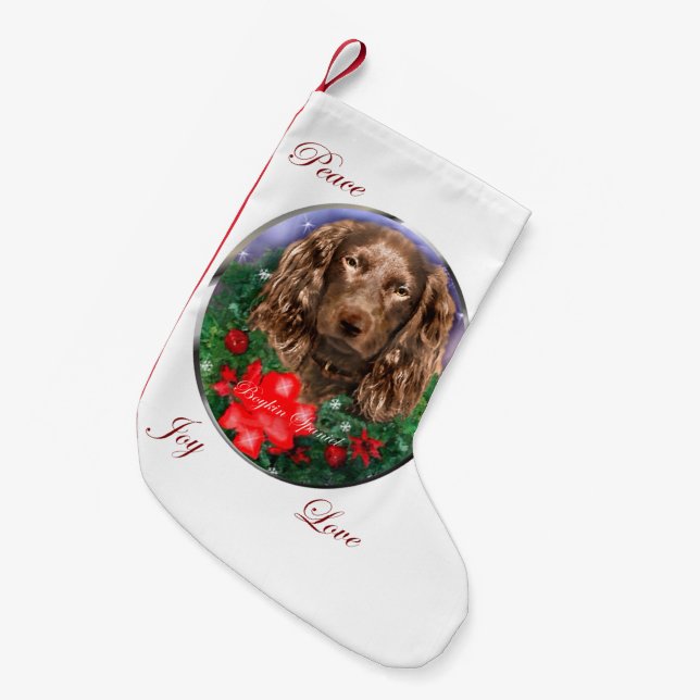 Petite Chaussette De Noël Boykin Spaniel Noël (Devant (Accrochage))