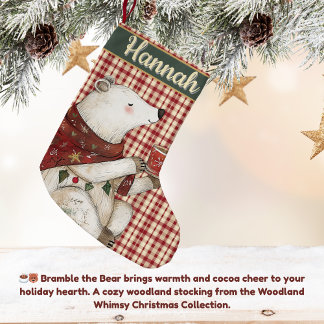 Petite Chaussette De Noël Bramble the Bear | Woodland Whimsy 