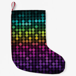 Petite Chaussette De Noël Bright Multicolor Vintage Art Abstrait