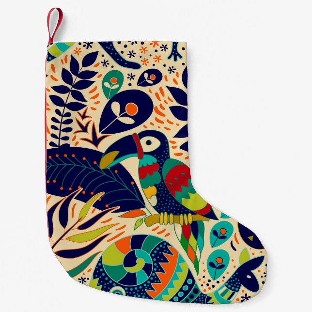 Petite Chaussette De Noël Bright seamless pattern. Yellow floral background. (Devant)