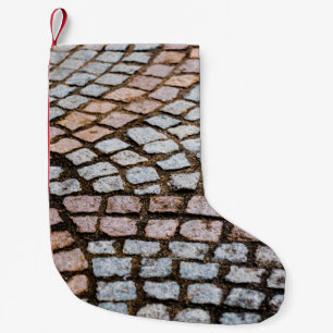 Petite Chaussette De Noël briques Brown et rouges