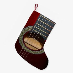 Petite Chaussette De Noël Brown classique baril de guitare,