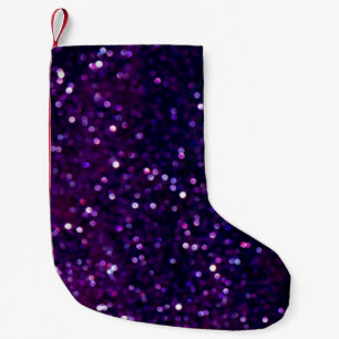 Petite Chaussette De Noël Brume pourpre : Arrière - plan Parties scintillant