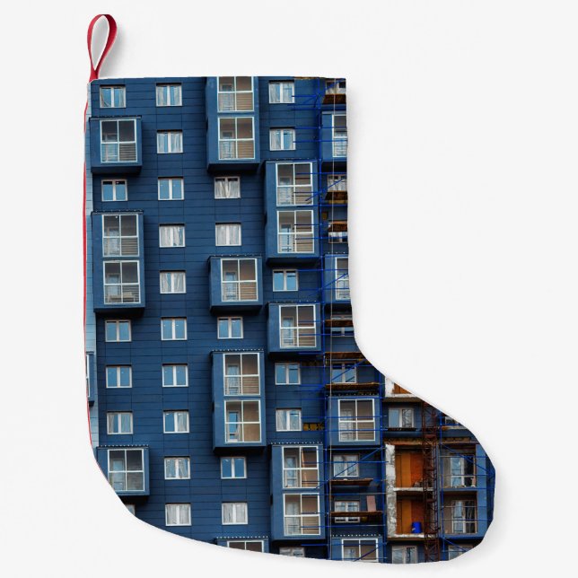 PETITE CHAUSSETTE DE NOËL BULLES BLEU (Devant)
