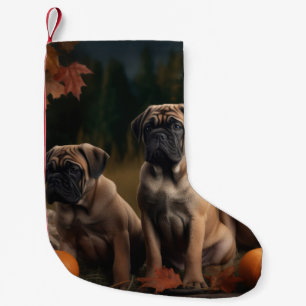 Petite Chaussette De Noël Bullmastiff chiot Automne Délice Citrouille