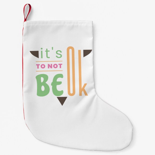 Petite Chaussette De Noël Ça ne va pas. (Devant)