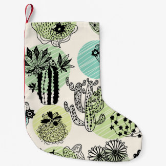 Petite Chaussette De Noël Cactus En Floraison : Charme Sans Mains