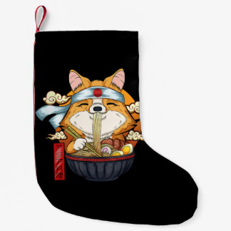 Petite Chaussette De Noël Cadeau Corgi| Ramen Kawaii Corgi Puppy Japonais