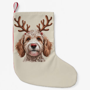 Petite Chaussette De Noël Cadeau de maman de chien amateur de Noël Goldendoo